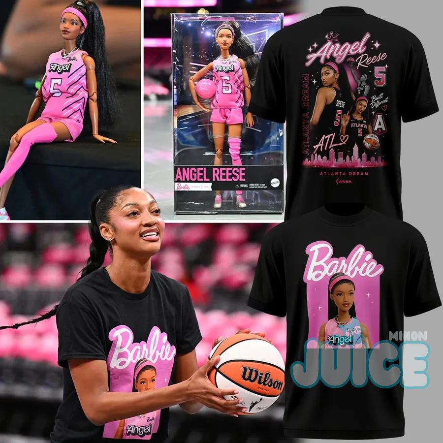 Angel Reese Barbie Basketball T-Shirt - Front View