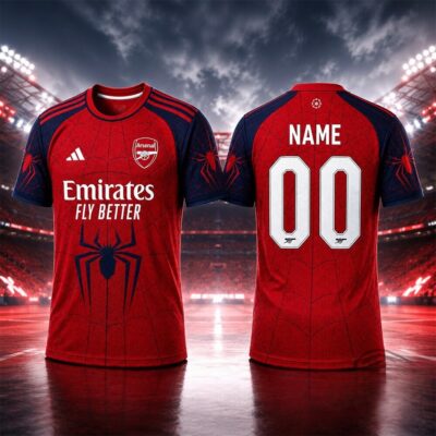 Arsenal Football Club Spider-Man Soccer Jersey Arsenal Football Club Spider-Man Soccer Jersey