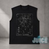 Astrology Chart Celestial Diagram Sleeveless T-Shirt