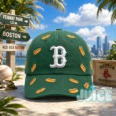 Boston Red Sox Hot Dog Pattern Baseball Cap