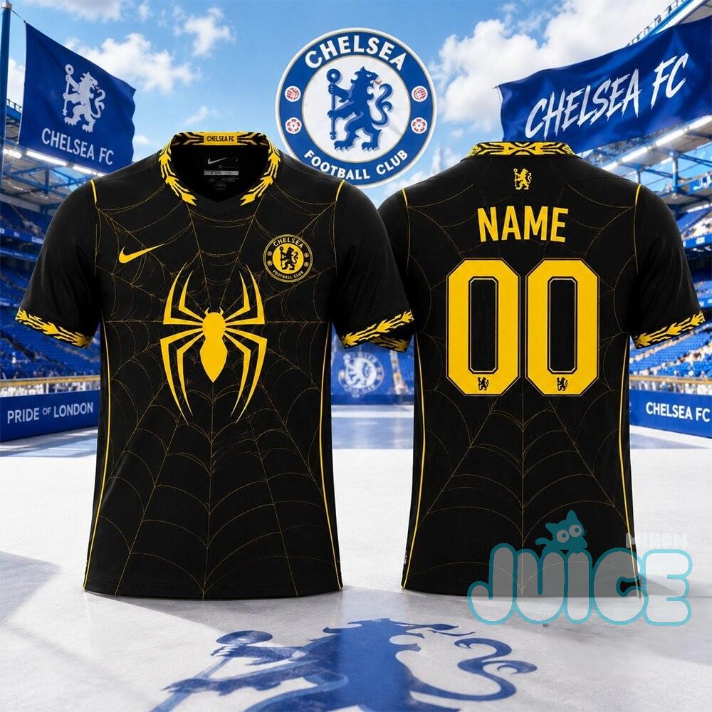 Chelsea FC Spider Web Soccer Jersey - Front View