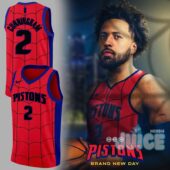 Cade Cunningham Detroit Pistons Spider-Man Jersey