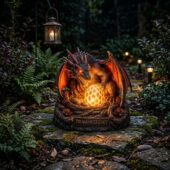 Dragon Legacy Garden Light Statue