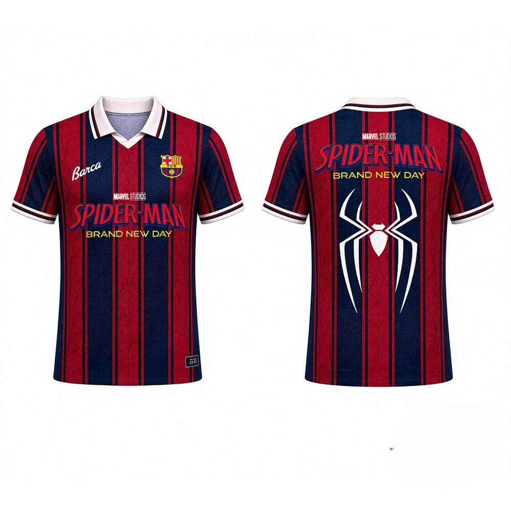 FC Barcelona Spider-Man Brand New Day Soccer Jersey FC Barcelona Spider-Man Brand New Day Soccer Jersey