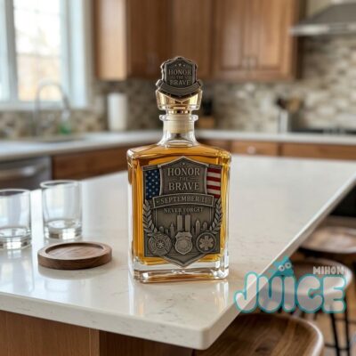 First Responders Never Forget Memorial Whiskey Decanter