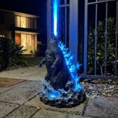 Godzilla King of the Monsters Atomic Breath Glowing Fins Garden Light