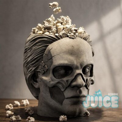 Gothic Skull Popcorn Cinema Night Pop Corn Bucket