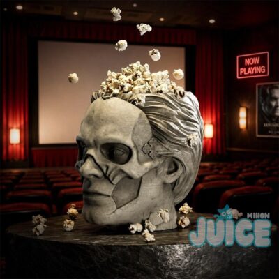 Gothic Skull Popcorn Cinema Night Pop Corn Bucket