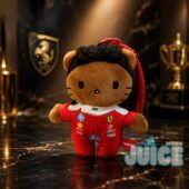 Hello Kitty Scuderia Ferrari F1 Suit Plush Keychain