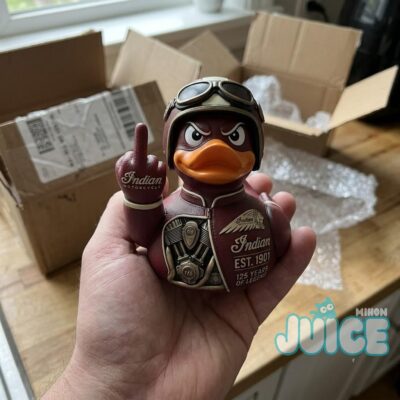 Indian Motorcycle 125th Anniversary Middle Finger Duck Figure