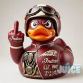 Indian Motorcycle 125th Anniversary Middle Finger Duck Figure