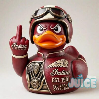 Indian Motorcycle 125th Anniversary Middle Finger Duck Figure