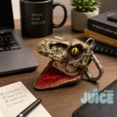 Jurassic Park Velociraptor Head AirPods Case