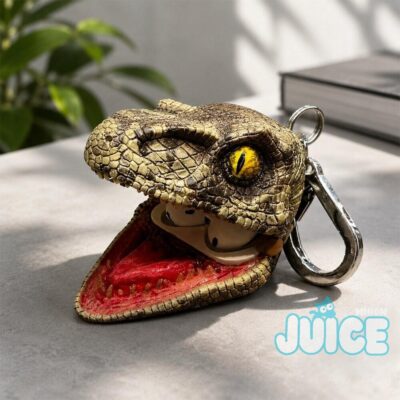 Jurassic Park Velociraptor Head AirPods Case