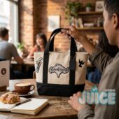 Kingdom Hearts Patch Canvas Tote Bag