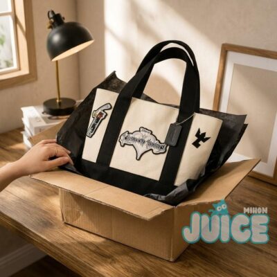 Kingdom Hearts Patch Canvas Tote Bag