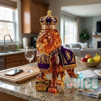 Crown Royal 87th Anniversary Royal Lion Whiskey Bottle