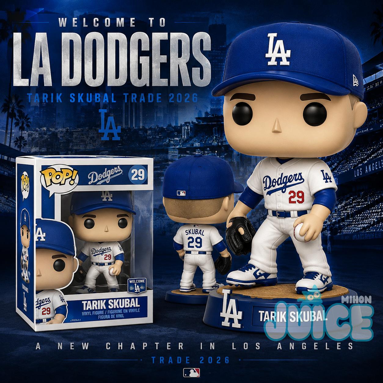 Tarik Skubal Los Angeles Dodgers 2026 Trade Concept Pop Figure Tarik Skubal Los Angeles Dodgers 2026 Trade Concept Pop Figure