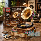 Master Builder Kits Classic Vinyl Phonograph Collector's Edition Melodies Memories Building Block Brick Set