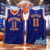 Jalen Brunson #11 New York Knicks Spider-Man Basketball Jersey