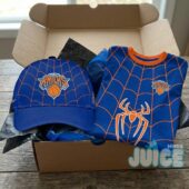 New York Knicks Spider-Man Brand New Day Crossover T-Shirt