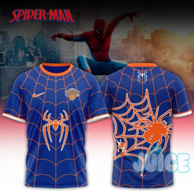 New York Knicks Spider-Man Brand New Day Crossover T-Shirt New York Knicks Spider-Man Brand New Day Crossover T-Shirt