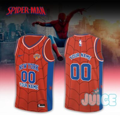 New York Knicks Spider-Man Brand New Day Web Jersey