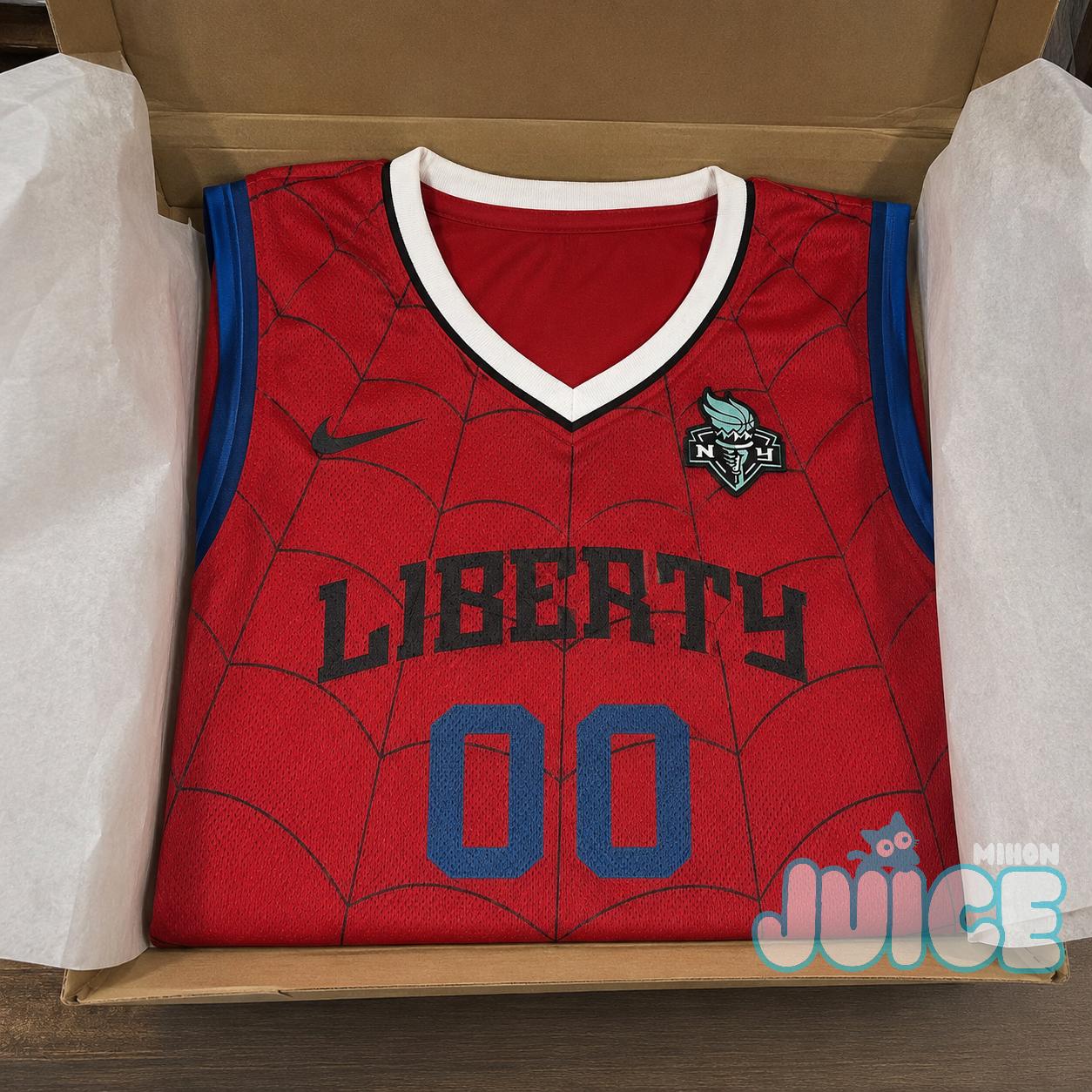 New York Liberty Spider-Man Brand New Day Basketball Jersey New York Liberty Spider-Man Brand New Day Basketball Jersey
