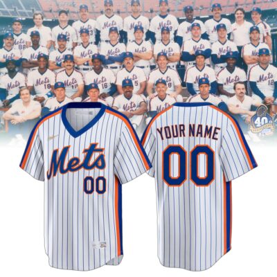 New York Mets 40th Anniversary 1986 World Series 2026 Custom Baseball Jersey New York Mets 40th Anniversary 1986 World Series 2026 Custom Baseball Jersey