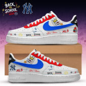 New York Yankees Back to School MLB Nike Air Force 1 Shoes