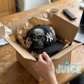 New York Yankees Bart Simpson Skull Painted Baseball Cap