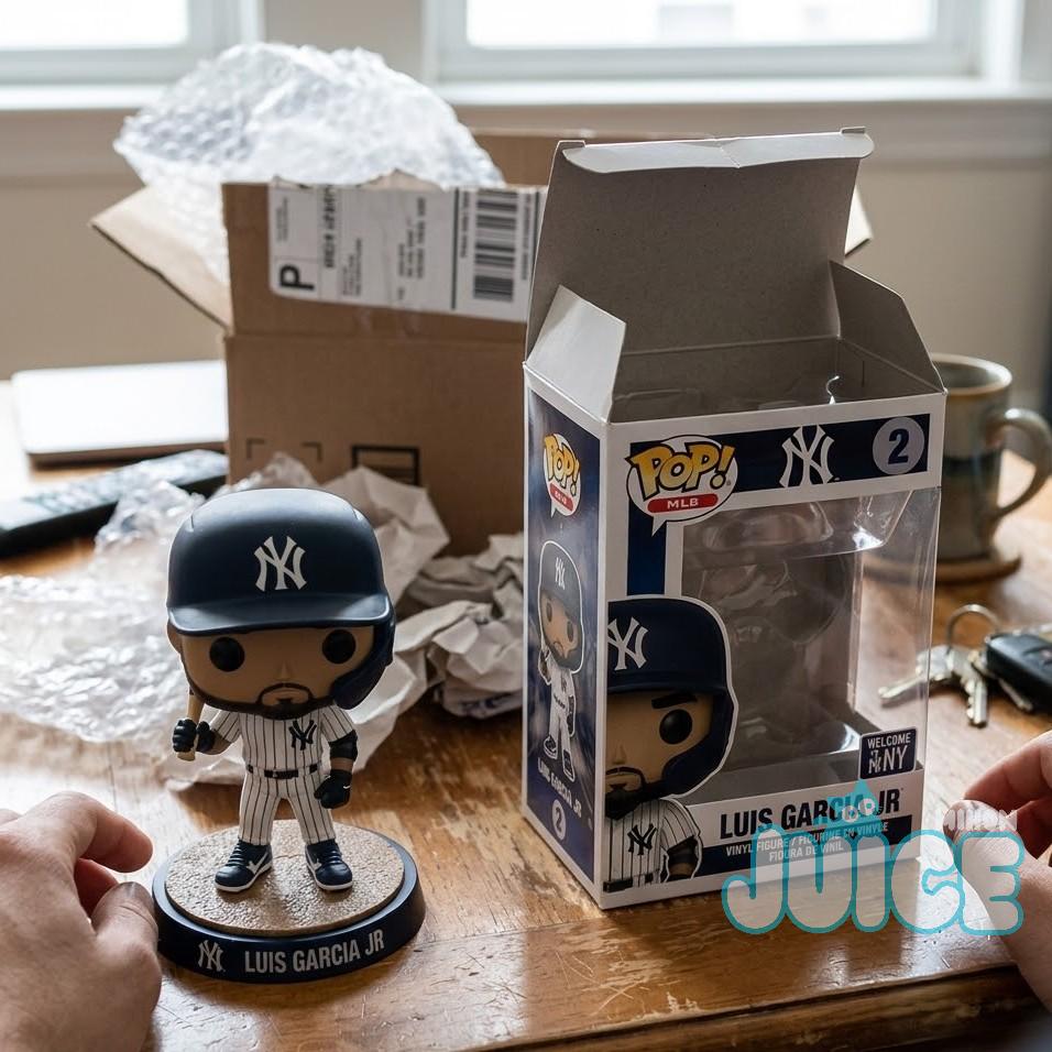 Luis García Jr. New York Yankees 2026 Trade Concept Pop Figure Luis García Jr. New York Yankees 2026 Trade Concept Pop Figure
