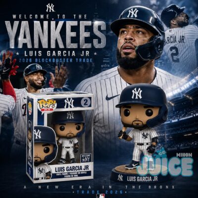 Luis García Jr. New York Yankees 2026 Trade Concept Pop Figure Luis García Jr. New York Yankees 2026 Trade Concept Pop Figure