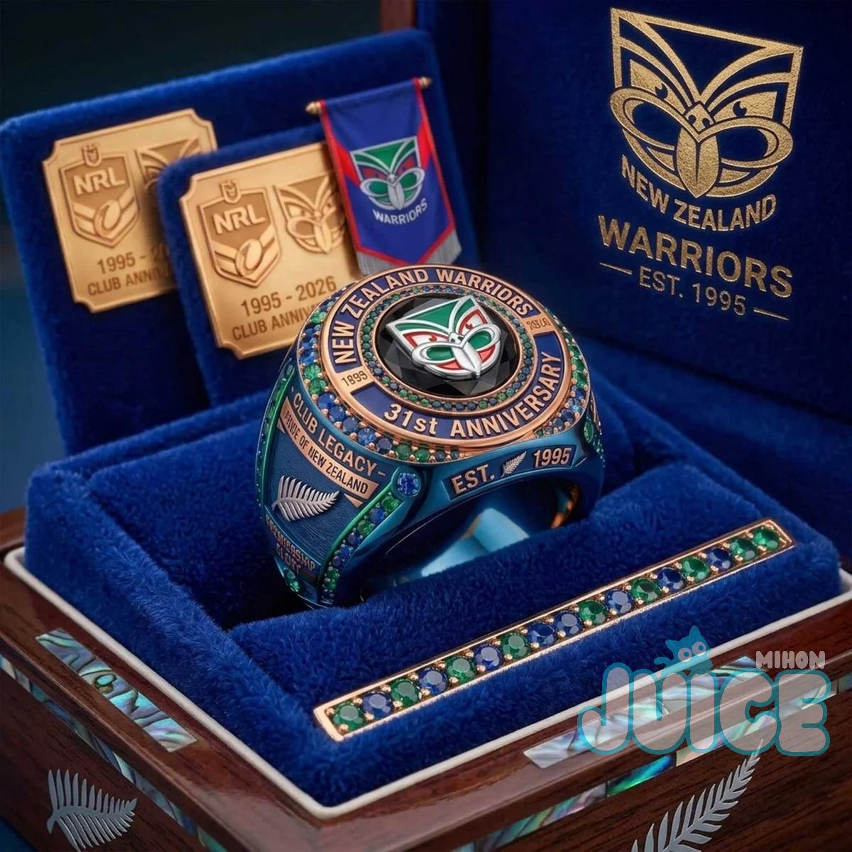 New Zealand Warriors 31st Anniversary Ring New Zealand Warriors 31st Anniversary Ring