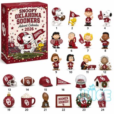 Oklahoma Sooners Snoopy Advent Calendar 2026 Oklahoma Sooners Snoopy Advent Calendar 2026