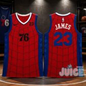 Philadelphia 76ers x Spider Man LeBron James #23 Jersey