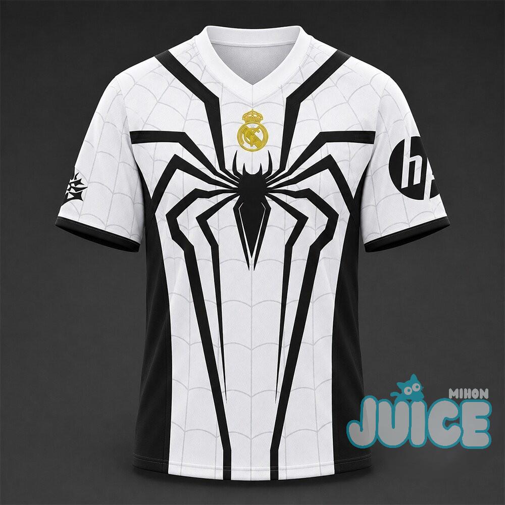 Real Madrid Spider-Man Venom Crossover T-Shirt Real Madrid Spider-Man Venom Crossover T-Shirt