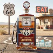 Route 66 Mother Road Centennial Fuel Whiskey Decanter