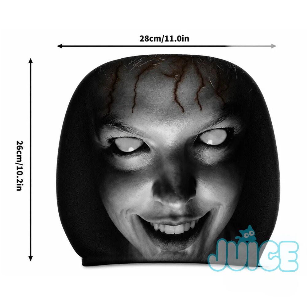 Scary Face Halloween 2026 Car Headrest Cover Scary Face Halloween 2026 Car Headrest Cover