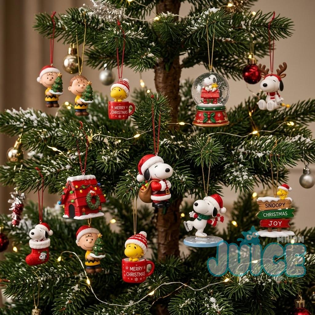 Snoopy Christmas Collectible Figure Advent Calendar Set - Detail View
