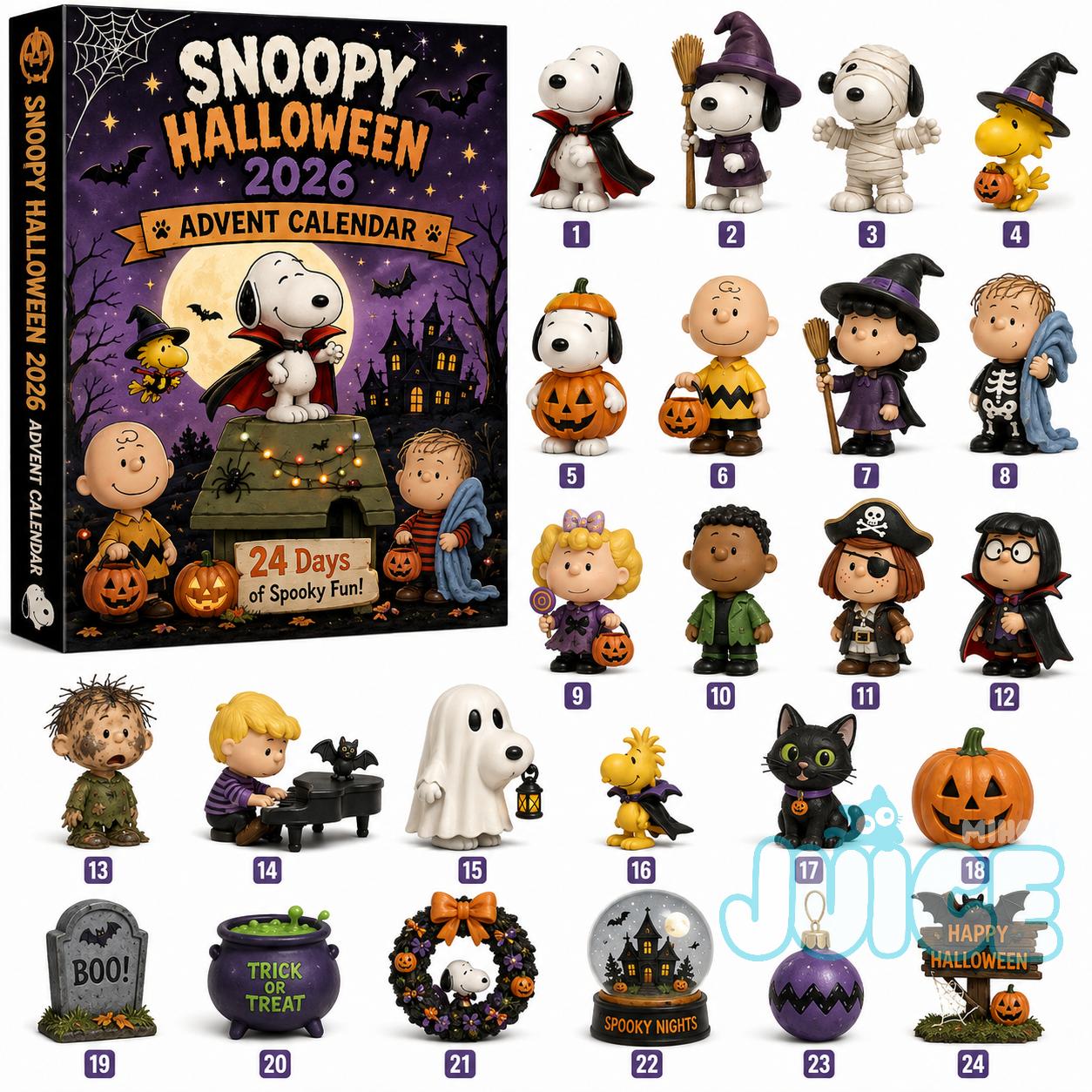 Snoopy Halloween 2026 Advent Calendar - Front View