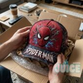 Spider-Man Electric Web Distressed Baseball Cap