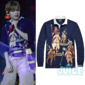 Taehyung V The Five Horsemen Rugby Long Sleeve Polo Shirt