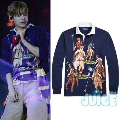 Taehyung V The Five Horsemen Rugby Long Sleeve Polo Shirt Taehyung V The Five Horsemen Rugby Long Sleeve Polo Shirt