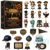 United States Semiquincentennial 250 Years of American Independence Advent Calendar