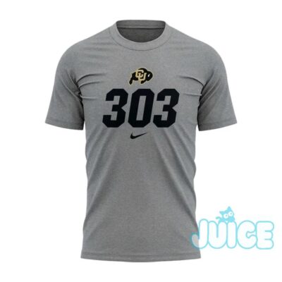Colorado Buffaloes Folsom Field 303 Area Code T-Shirt